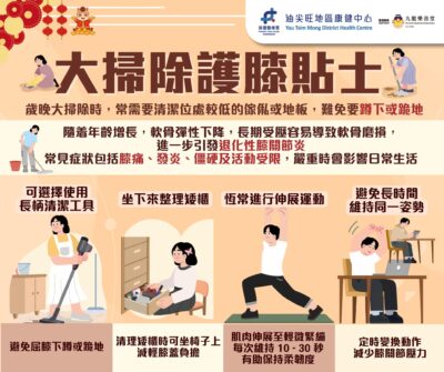 大掃除護膝貼士