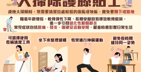 大掃除護膝貼士