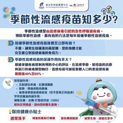 【🍂 季節性流感疫苗知多少！💉】